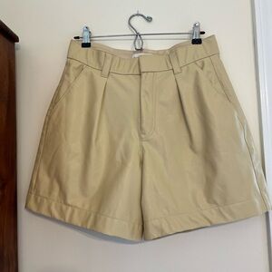 Abercrombie NWOT Faux Leather Shorts RARE Color